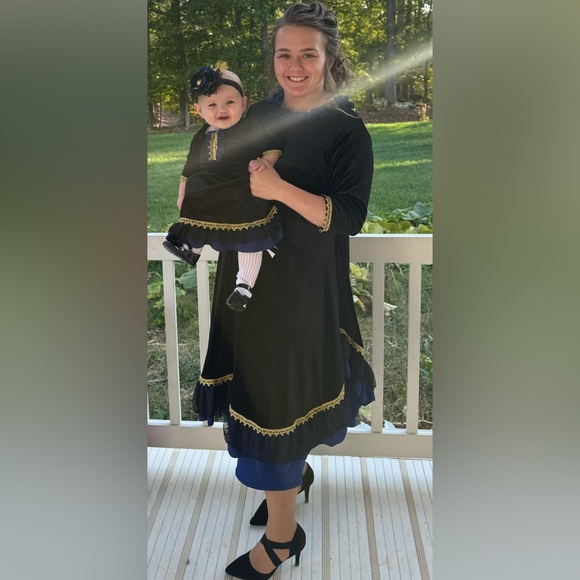 SOLD Custom Mommy and Daughter High Low Top and Dress - Picture 2 of 14